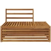 Lauko galinė sofa Natūrali 115 x 83 x 73 cm