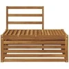 Lauko galinė sofa Natūrali 91 x 63 x 73 cm