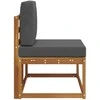 Lauko galinė sofa Natūralus ir antracitas 91 x 63 x 73 cm