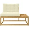 Lauko galinė sofa su pagalve Balta 115 x 83 x 73 cm Poliesteris