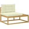 Lauko galinė sofa su pagalve Balta 115 x 83 x 73 cm Poliesteris