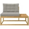 Lauko galinė sofa su pagalve Balta 115 x 83 x 73 cm Poliesteris