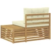 Lauko galinė sofa su pagalve Balta 115 x 83 x 73 cm