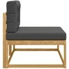 Lauko galinė sofa su pagalve Balta 115 x 83 x 73 cm Poliesteris