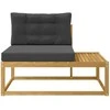 Lauko galinė sofa su pagalve Balta 115 x 83 x 73 cm Poliesteris