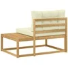 Lauko galinė sofa su pagalve Balta 115 x 83 x 73 cm Poliesteris