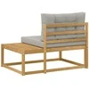 Lauko galinė sofa su pagalve Balta 115 x 83 x 73 cm Poliesteris