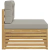 Lauko galinė sofa su pagalve Balta 115 x 83 x 73 cm