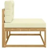 Lauko galinė sofa su pagalve Balta 115 x 83 x 73 cm Poliesteris