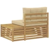 Lauko galinė sofa su pagalve Balta 115 x 83 x 73 cm