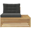 Lauko galinė sofa su pagalve Balta 115 x 83 x 73 cm