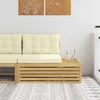 Lauko galinė sofa su pagalve Balta 115 x 83 x 73 cm