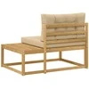 Lauko galinė sofa su pagalve Balta 115 x 83 x 73 cm Poliesteris