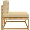 Lauko galinė sofa su pagalve Balta 115 x 83 x 73 cm Poliesteris