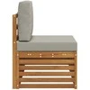 Lauko galinė sofa su pagalve Natūrali 91 x 63 x 73 cm