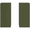 Augalų stovas 2 pcs Alyvuogių žalia 24 x 24 x 55 cm Plienas