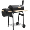 Lauko grilis 104 x 58 x 114 cm Plienas Juoda