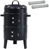 Lauko grilis Ø 40 x 80 cm Plienas Juoda