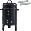 Lauko grilis Ø 40 x 80 cm Plienas Juoda