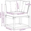 Lauko kampinė sofa Kietas akacijos medis ir tekstilenas