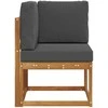 Lauko kampinė sofa Kietos akacijos mediena