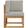 Lauko kampinė sofa Kietos akacijos mediena