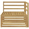 Lauko kampinė sofa Kietos akacijos mediena Balta