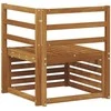Lauko kampinė sofa Kietos akacijos mediena Natūrali