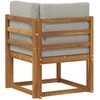 Lauko kampinė sofa Kietos akacijos mediena
