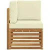 Lauko kampinė sofa Kietos akacijos mediena Natūrali