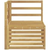 Lauko kampinė sofa Kietos akacijos mediena Balta