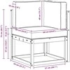 Lauko kampinė sofa Kietos akacijos mediena