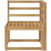 Lauko kampinė sofa Kietos akacijos mediena Balta