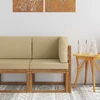 Lauko kampinė sofa Kietos akacijos mediena