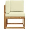Lauko kampinė sofa Kietos akacijos mediena