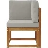 Lauko kampinė sofa Kietos akacijos mediena
