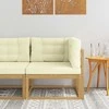 Lauko kampinė sofa Poliesteris Balta
