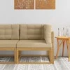Lauko kampinė sofa Poliesteris Balta