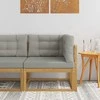 Lauko kampinė sofa Poliesteris Balta