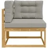 Lauko kampinė sofa Poliesteris Balta