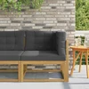 Lauko kampinė sofa Poliesteris Balta