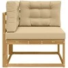 Lauko kampinė sofa Poliesteris Balta
