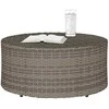 Lauko kavos stalas Pilka Ø 68 x 30 cm poliratanas