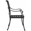 Sodo Kėdė 2 pcs Juoda 56 x 55 x 92.5cm Aliuminis