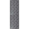 Lauko kilimas ARAKIL Baltas ir Juodas 80x250 cm PP