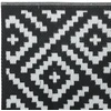 Lauko kilimas ARAKIL Baltas ir Juodas 80x250 cm PP