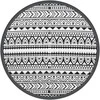 Lauko kilimas, juodos spalvos, 160cm skersmens, PP