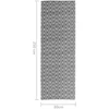 Lauko kilimas, juodos spalvos, 80x250cm, PP
