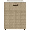 Lauko laikymo suolas su pagalvėlėmis smėlio spalvos 100 cm