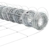 Lauko laukinė tvora su stulpais 50 x 0,8 m Sidabrinė Tinklelis
